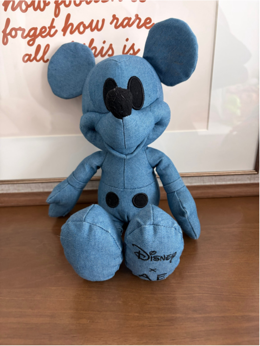 Disney x American Eagle AE Denim Mickey Mouse Plush Limited Edition
